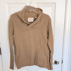 Original Weatherproof Vintage Tan Cowl Neck Sweater - M